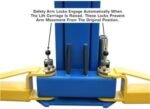 ATLAS Automotive Equipment 9OHSC-SS 2-Post Vehicle Overhead Lift, 11’9” Minimum Ceiling Height, 9,000lb Capacity, Clear Floor, 11’10” Height, 3-Stage Front and 2-Stage Rear Arms, for DIY/Hobbyists - Image 6