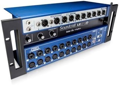 B079L75NBL-0-1756498001439.jpg Soundcraft Ui24R Rack-Mountable Laptop or Tablet-Controlled, 24 input Digital Audio Mixer with onboard Signal Processing. Blue and Gray - Image 1