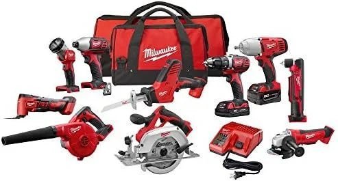 B07DKCG5XD-0-1756240618413.jpg Milwaukee M18 18-Volt Lithium-Ion Cordless Combo Kit - Image 1