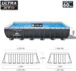 INTEX 26363EH Ultra XTR Deluxe Rectangular Above Ground Swimming Pool Set: 24ft x 12ft x 52in – Includes 2100 GPH Sand Filter Pump – Easy Assembly - Image 2