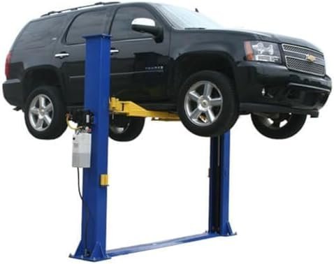 B08DP5XL7M-0-1755990080937.jpg ATLAS Automotive Equipment 9KBPX 2-Post Lift/Hoist, Baseplate Style, 9’6″ Minimum Ceiling Height, 9,000lb Capacity, Symmetric Arms, Dual Hydraulic Chain Drive Cylinders, for Low Ceiling Home Use - Image 1
