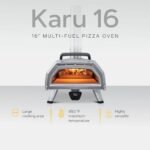 Ooni Karu 16 Multi-Fuel Outdoor Pizza Oven – Wood and Gas Fired Oven – Outdoor Cooking Pizza Oven – Fire and Stonebaked Pizza Oven for Authentic Homemade Pizzas – Dual Fuel Pizza Maker - Image 2