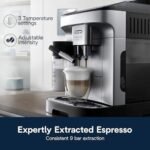 De’Longhi Magnifica Evo Automatic Espresso & Coffee Machine with Auto Milk Frother, Built-in Grinder & Auto-Clean Function – For Latte, Cappuccino, Americano, Iced Coffee, ECAM29084SB , Silver - Image 5