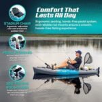 Reel Yaks Raptor Modular Fishing Kayak – 9.5ft Lightweight Sit On Top Kayak for Adults & Youth – Stable & Portable, Ideal Space-Saving Design for Travel – 380lbs Capacity - Image 5