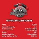 Milwaukee M18 FUEL 18V Lithium-Ion Brushless Cordless Combo Kit with Two 5.0 Ah Batteries, 1 Charger, 2 Tool Bags (7-Tool) - Image 5