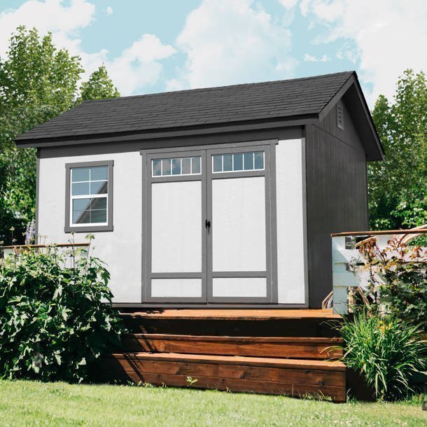 Garden D Wood Storage Shed 6 ft. W x 8 ft. - Image 4