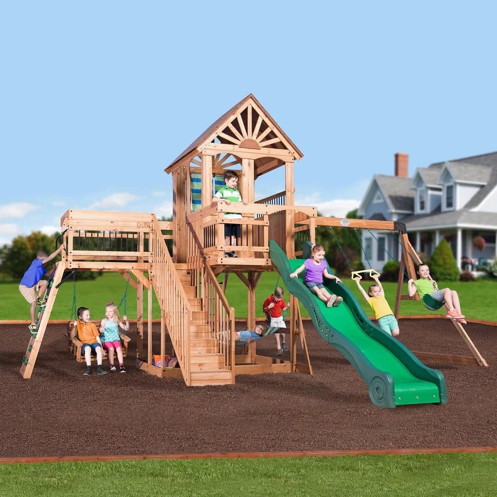 Caribbean-Main-1.jpg Backyard Discovery Caribbean Swing Set - Image 1
