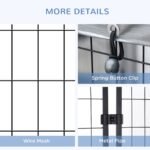 Medium-sized Outdoor Dog Kennel Galvanized Steel Fence with UV-Resistant Oxford Cloth Roof & Secure Lock 47.25″ x 47.25″ x 54.25″ - Image 6