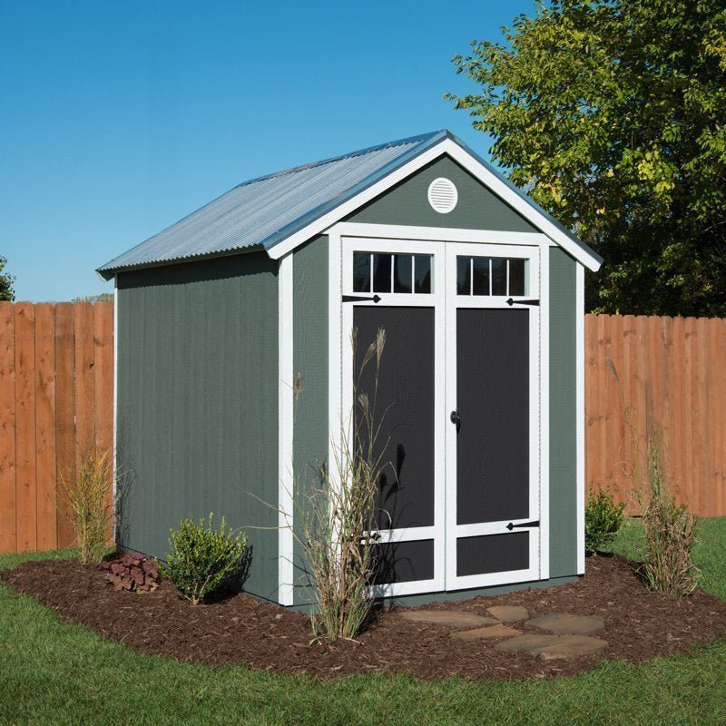 Garden D Wood Storage Shed 6 ft. W x 8 ft. - Image 1