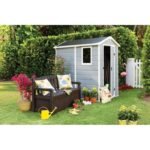 Keter Manor 4 ft. W x 6 ft. D Vertical Resin Outdoor Storage Shed Ideal For Patio - Image 3