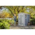 Keter Manor 4 ft. W x 6 ft. D Vertical Resin Outdoor Storage Shed Ideal For Patio - Image 4