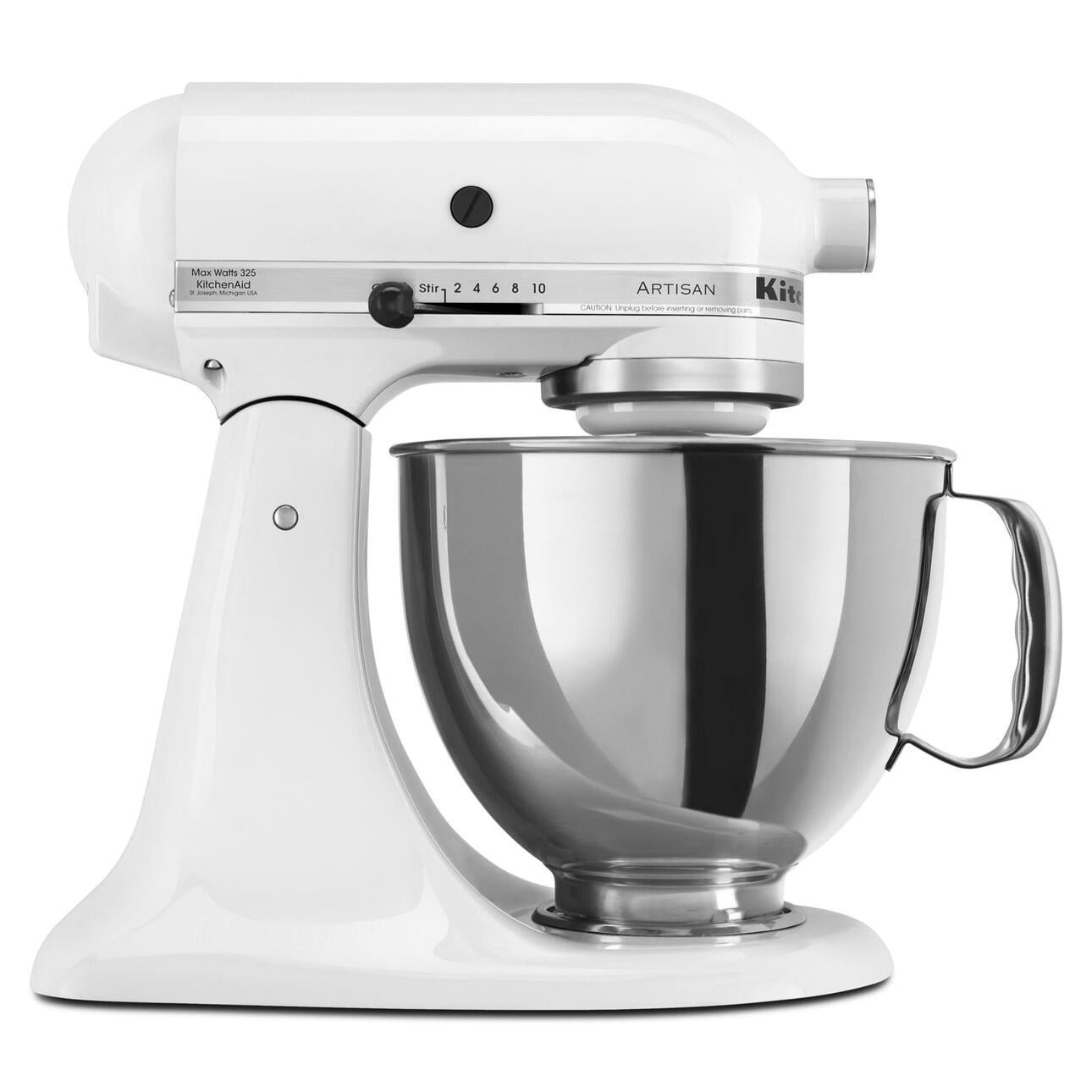 KitchenAid-Artisan-Series-5-Quart-Tilt-Head-Stand-Mixer-White-KSM150PS_fe76b127-3b79-4851-b7f7-601219cc9a4c.acdacb1464feb043a64b9692333e30b7.jpg KitchenAid Artisan Series 5-Quart Tilt-Head Stand Mixer, White, KSM150PS - Image 1