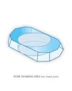 Prism Frame™ 20′ x 10′ x 48″ Oval Above Ground Pool Set - Image 4