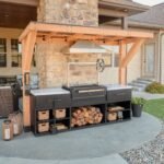 Timber Rock Outdoor Cook Station with Argentine Grill