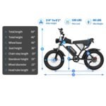 Ridstar Electric Bike for Adults 1500w 33mph,48v 20ah Electric Bicycle,20″ Fat Tire,7-Speed Mountain Bike Ul2849 - Image 2