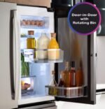 GE Profile – 36 IN. Wide 23.3 Cu. Ft. 4-Door French Door Counter-Depth Smart Refrigerator w/ Dual-Dispense Auto-Fill Pitcher – Stainless Steel - Image 5
