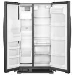 Whirlpool – 33 in. Wide 21 cu. ft. Side-by-Side Refrigerator with LED Interior Lighting – Black - Image 2