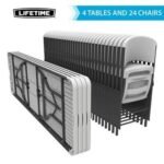 Lifetime 8-Foot Stacking Tables (4) and Chairs Combo (32) - Commercial - Image 3