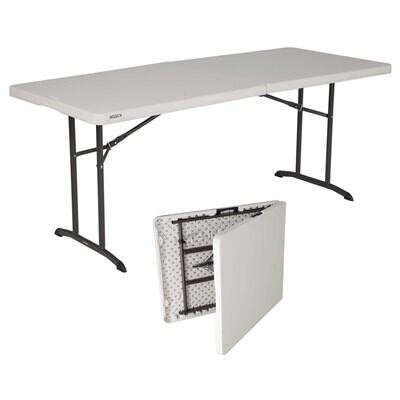 afca5a3f-9d08-467b-a294-196a55a39a17.jpg Lifetime 6-Foot Fold-In-Half Table (Commercial) - Image 1
