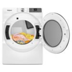 Whirlpool – 7.4 cu. ft. Smart Front Load ENERGY STAR Gas Dryer with Wrinkle Shield Option – White - Image 2