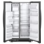 Whirlpool – 33 in. Wide 21 cu. ft. Side-by-Side Refrigerator with LED Interior Lighting – Black - Image 2