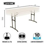 Lifetime 6-Foot Adjustable Height Nesting Table (Commercial) - Image 2