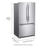 Whirlpool – 36 in. Wide 20 cu. ft. French Door Bottom Mount Counter-Depth Refrigerator – Stainless Steel - Image 3