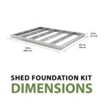 Metal Foundation Kit for 8' x 10' Sheds - Image 17