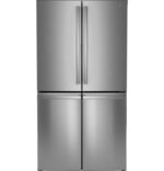 GE Profile – 36 in. Wide 22.9 Cu. Ft. 4-Door French Door Counter-Depth Smart Refrigerator with Dual-Dispense AutoFill Pitcher – Stainless Steel