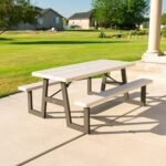 Lifetime 6-Foot W-Frame Folding Picnic Table - Image 2
