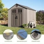 Lifetime 8 Ft. x 7.5 Ft. Outdoor Storage Shed - Image 2