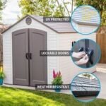 Lifetime 8 Ft. x 15 Ft. Outdoor Storage Shed - Image 3