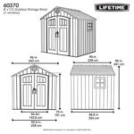 Lifetime 8 Ft. x 7.5 Ft. Outdoor Storage Shed - Image 9