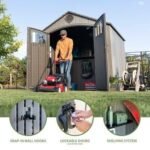 Lifetime 8 Ft. x 7.5 Ft. Outdoor Storage Shed - Image 3