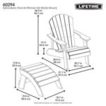 Lifetime Adirondack Chair and Ottoman Set - Image 22