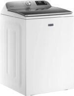 Maytag – 5.3 Cu. Ft. High Efficiency Smart Top Load Washer with Extra Power Button – White - Image 2