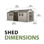 Lifetime 20 Ft. x 8 Ft. Outdoor Storage Shed - Image 6
