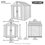 Lifetime 8 Ft. x 5 Ft. Outdoor Storage Shed - Image 13