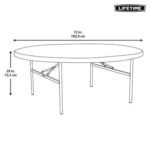 Lifetime 72-Inch Round Table (Commercial) - Image 26