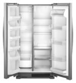 Whirlpool – 36 in. Wide 25.1 cu. ft. Side-by-Side Refrigerator – Stainless Steel - Image 2