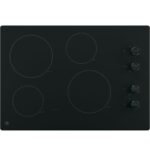GE 30″ Built-In Knob Control Electric Cooktop JP3030DWBB