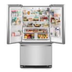 Whirlpool – 36 in. Wide 20 cu. ft. French Door Bottom Mount Counter-Depth Refrigerator – Stainless Steel - Image 2