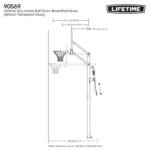 Lifetime Adjustable Bolt Down Basketball Hoop (60-Inch Tempered Glass) - Image 24