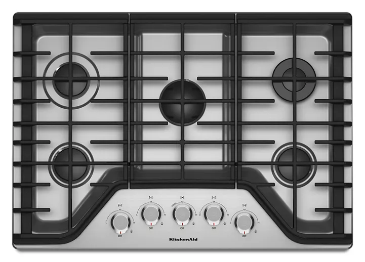 download-24.png KitchenAid 30″ 5-Burner Gas Cooktop KCGS350ESS - Image 1