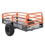 1500 lbs Steel Dump Trailer, 15 Cu. Ft Capacity, Removable Sides, Tow Behind for Mowers/Tractors/ATV, DOBA-DT1500 - Image 2