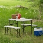Lifetime Folding Picnic Table with Benches - Image 3