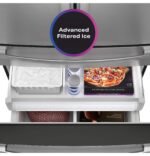 GE Profile – 36 in. Wide 29 Cu. Ft. 4-Door French Door Smart Refrigerator with Adjustable Temperature Drawer – Stainless Steel - Image 7