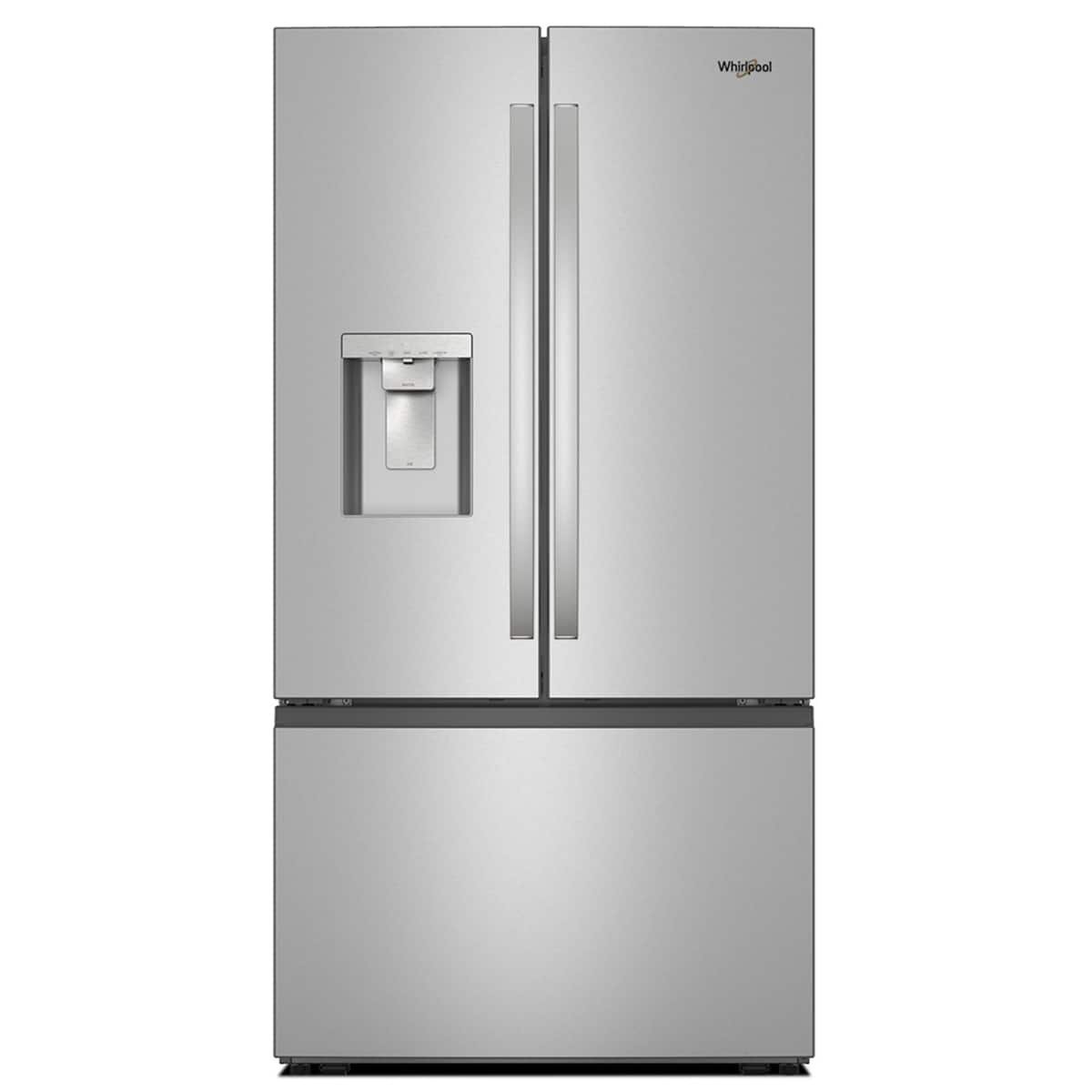 ea94e166-5e1c-4d02-a493-c209b1f7e8ca.jpg Whirlpool – 36 in. Wide 30 cu. ft. French Door Refrigerator with Dual Ice Makers – Fingerprint-Resistant Stainless Finish - Image 1