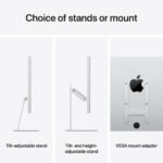 Apple – Studio Display – Standard glass – Tilt-adjustable stand – Silver - Image 6