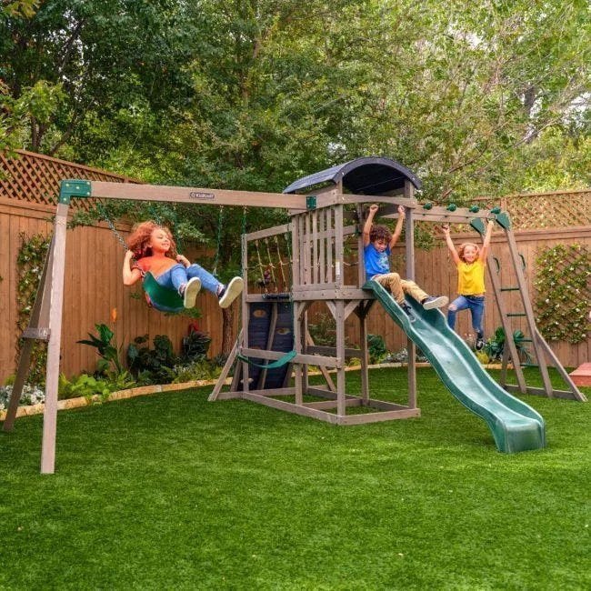 f29635_rsm_1.jpg KidKraft Gladiator Quest Swing Set Gray - Image 1